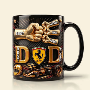 Pit Crew Papa Magic Ceramic Coffee Mug - Personalized Gifts For Dad 01NATI250526-Homacus