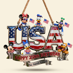USA Birthday Family Acrylic Sign - Personalized Gifts For Family 04qhti290526-Homacus