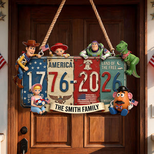 Patriotic Friends Acrylic Sign – American Celebration 04nati020626-Homacus