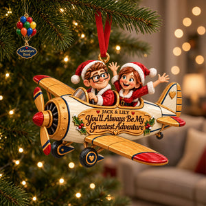 Love Is The Greatest Adventure Acrylic Ornament - Personalized Christmas Gifts For Couples 06tyti300926