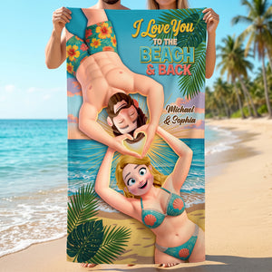 Summer Beach Towel - Personalized Gifts For Couple 01toti240726-Homacus