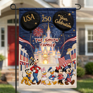 250 Years of Freedom Family Garden Flag - Custom Patriotic Decor 05nati080626-Homacus
