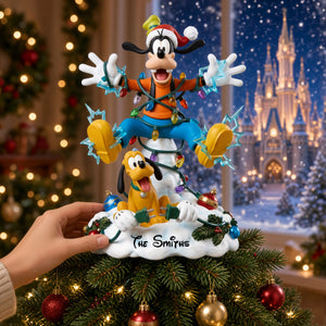 Naughty Friends Christmas Acrylic Tree Topper - Personalized Gifts For Friends 02PATI141026-Homacus