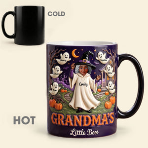 Grandma, Mama's Little Boos Magic Mug - Personalized Gifts For Halloween Magic Mug 05TOTI300726