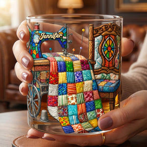 The Quilter's Sanctuary Drinking Glass - Personalized Gifts For Sewing Lovers 04ohti080626-Homacus