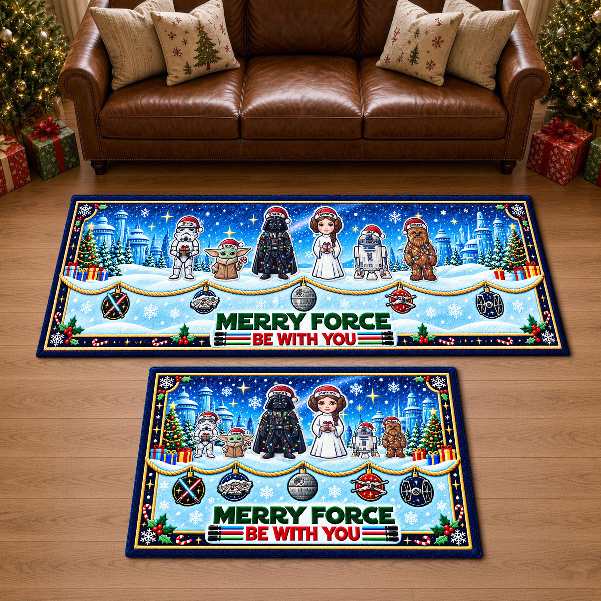Universe War Family Christmas Runner Rug - Personalized Gifts For Family 04TYTI280926