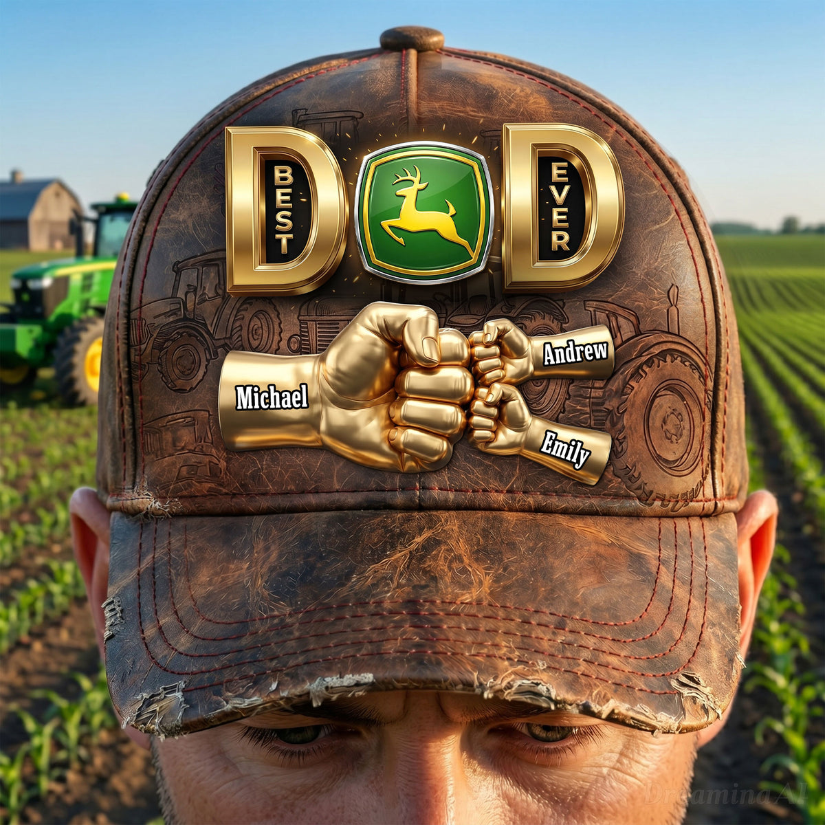 Cool Tractor Dad Clasic Cap - Personalized Gift For Dads 01NATI230526-Homacus
