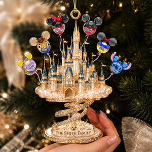 Dreamy Balloon Castle Acrylic Ornament - Personalized Gift For Family 03OHTI190826-Homacus
