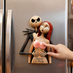 Eternal Love Anti-collision Acrylic Fridge Magnet - Personalized Couple Gift 03ohti190626