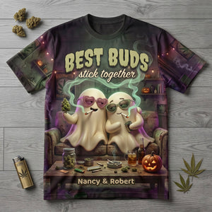 Funny Ghost Soulmates Shirt - Personalized Halloween Gifts For Couple 04toti140826