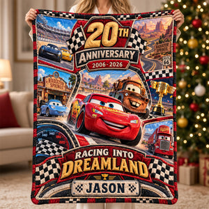 20th Anniversary Speed Fans Cartoon Blanket - Personalized Gifts For Childhood Blanket 04HATI061026-Homacus