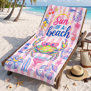 Preppy Sassy Girly Beach Towel, Personalized Gifts For Slay Girls 05qhti200726-Homacus