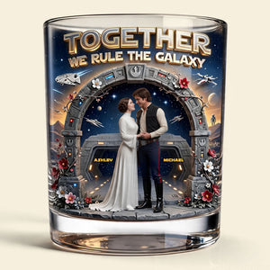 Romantic Couple Round Glass - Personalized Gifts For Couple 03tyti150626-Homacus
