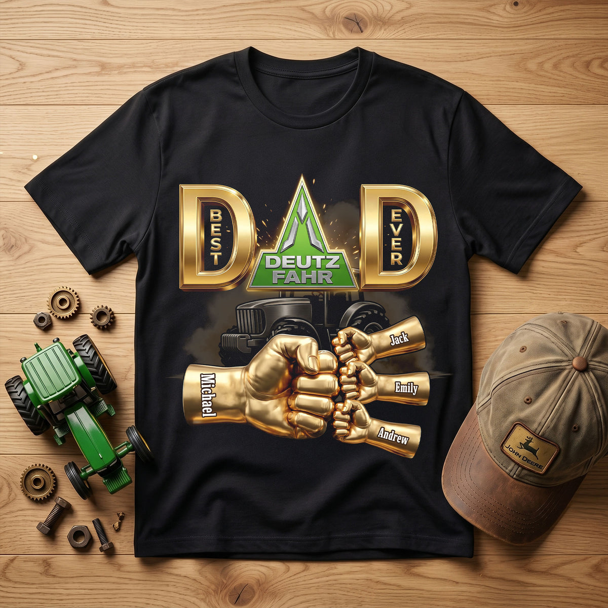 Best Farmer Dad Ever Shirt - Personalized Gifts For Dads 04nati220526-Homacus