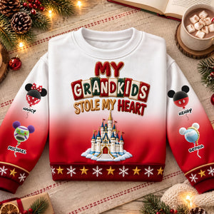 Grandkids Stole My Heart Christmas Sweater - Personalized For Grandma 04OHTI231026-Homacus