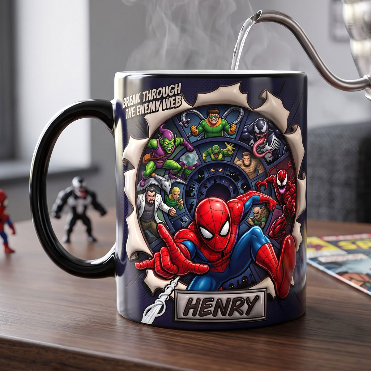 Masked Web Hero Magic Mug - Personalized Gifts For Movie Lovers 02hati070826