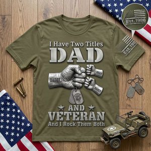 Patriotic Veteran Dad Shirt - Personalized Gifts For Veteran Dads 01huti280526-Homacus