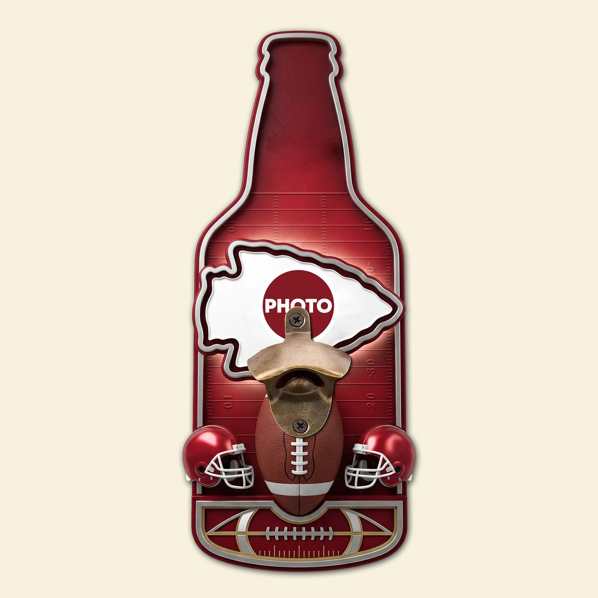 Kickoff Wall Hanging Bottle Opener - Personalized for Sports Fans 02NATI160726