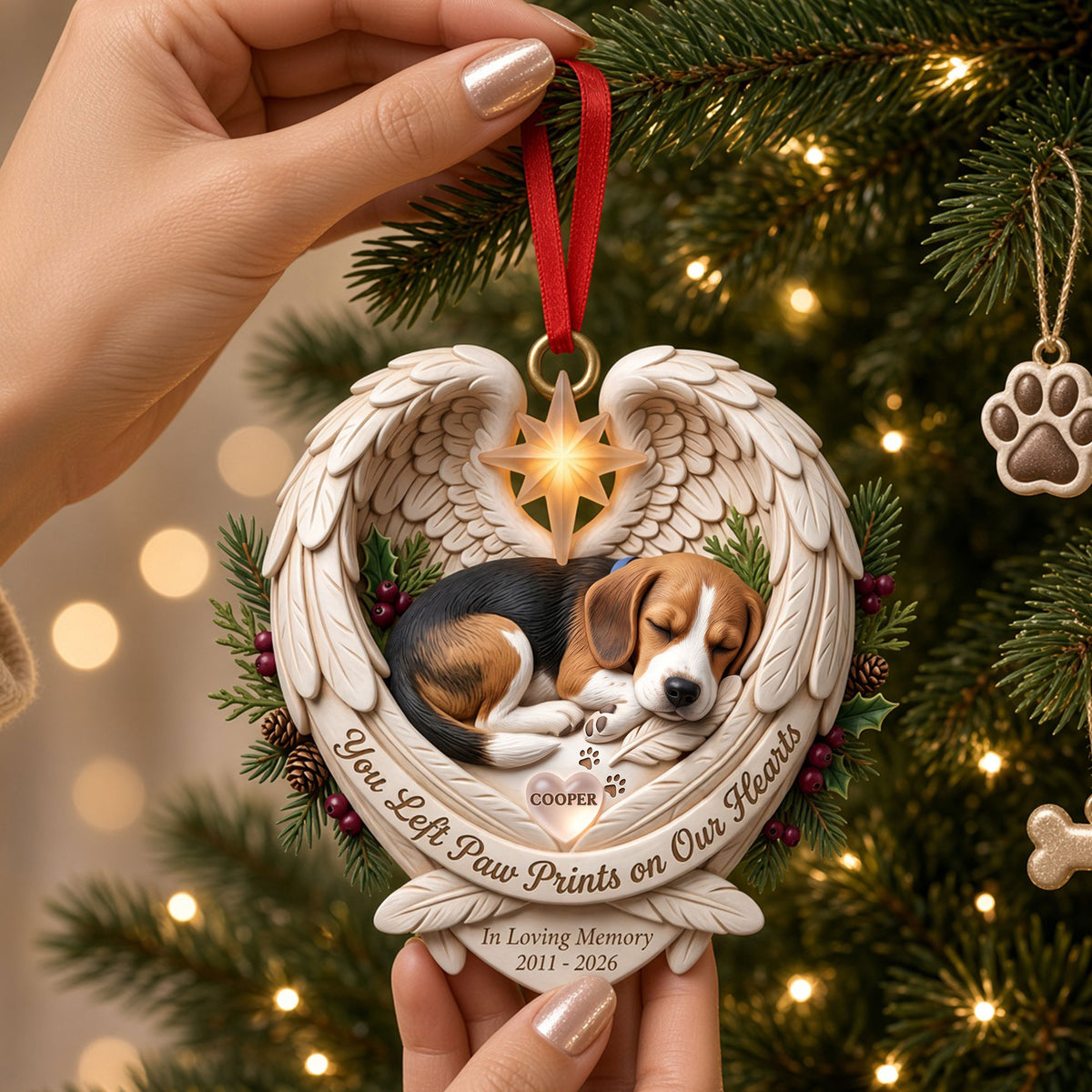 Pet Loving Memory Ornament - Custom Photo Gifts 06pati061026-Homacus