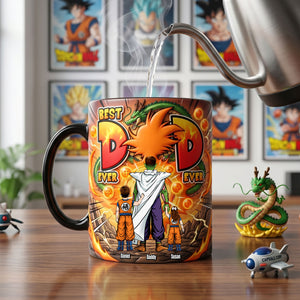 Legend Fighter Dad And Kids Magic Ceramic Coffee Mug - Personalized Gifts For Father's Day Magic Mug 04HUTI120526-Homacus