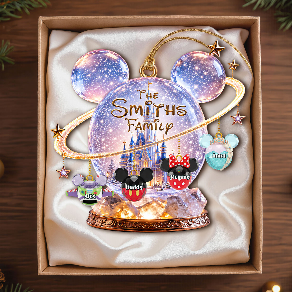 Christmas Family Castle Ornament - Personalized Gifts For Family Christmas Ornament 05OHTI050826-Homacus