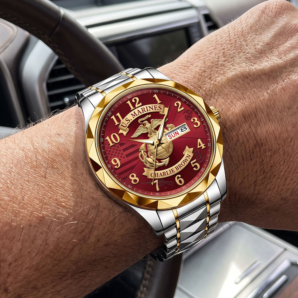 Military Pride Men's Watch - Personalized Gift For Veteran 03HUTI240726-Homacus