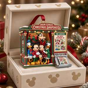 Festive Crew Photo Booth Acrylic Ornament - Personalized Gift For Christmas 04HATI210926