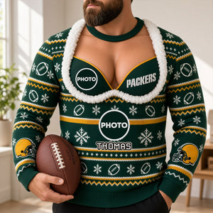 Sport Lover Funny Knitted Ugly Sweater - Personalized Gifts For Sport Fans Ugly Sweater 05OHTI300926-Homacus