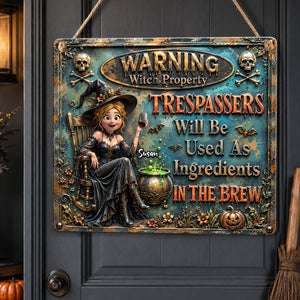 Witch's Property Acrylic Sign - Personalized Gifts For Witch Lovers 03QHTI210726-Homacus