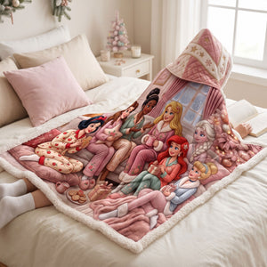 Enchanted Princess Hood Blanket - Personalized Christmas Gifts 03PGTI261026-Homacus