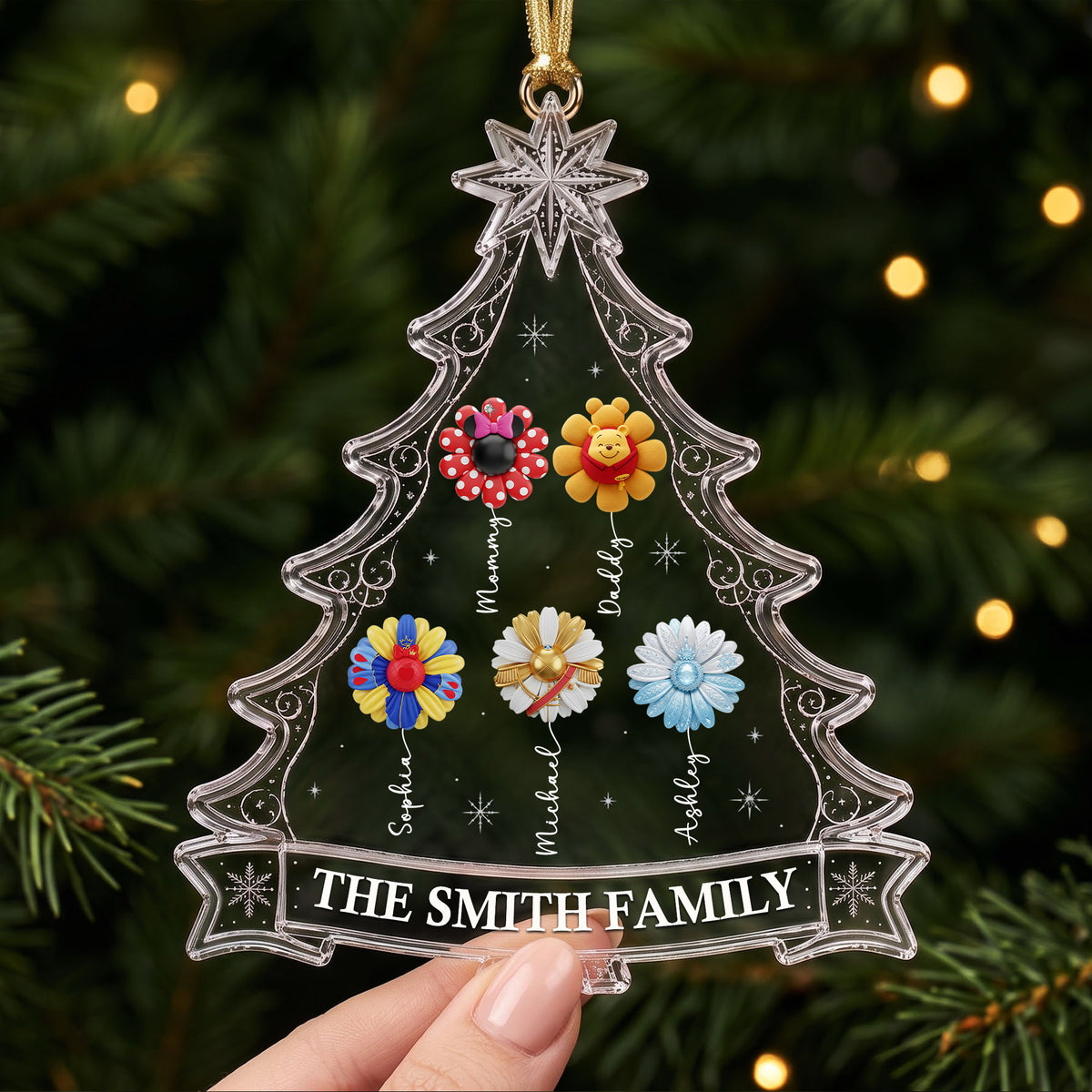 Personalized Magical Flower Family Christmas Ornament – Gifts For Family 04ohti010826-Homacus