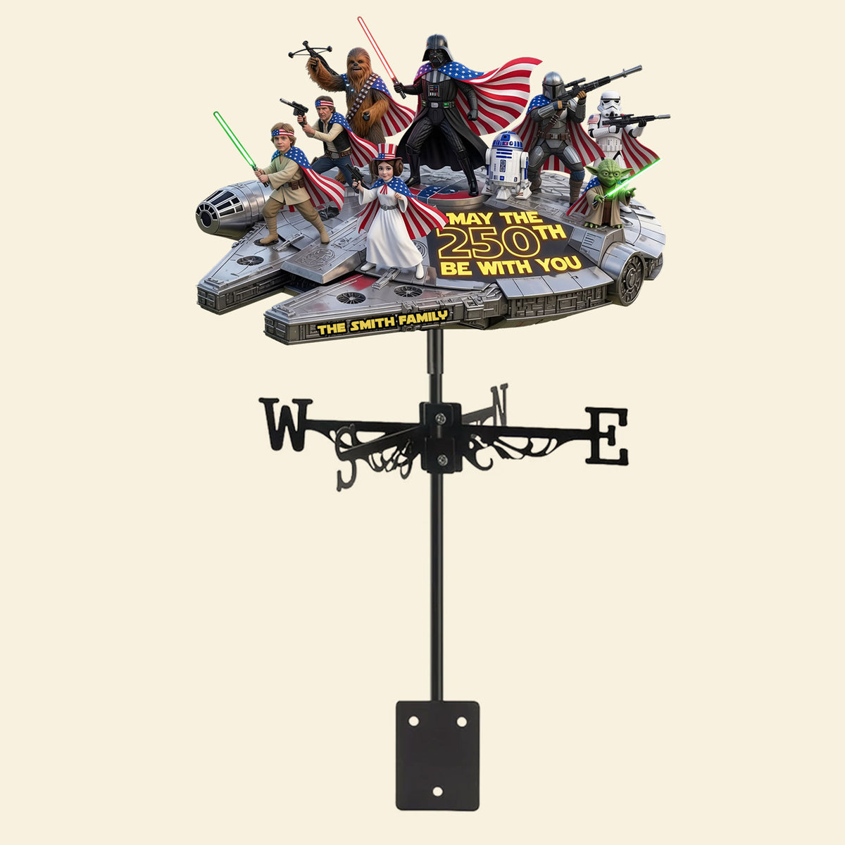 America 250th Anniversary Metal Weather Vane - Personalized Gifts For Family 04tyti050626