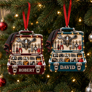 Mechanic Tool Box Christmas Ornament - Personalized Gifts For Mechanics 05TTTI091026-Homacus