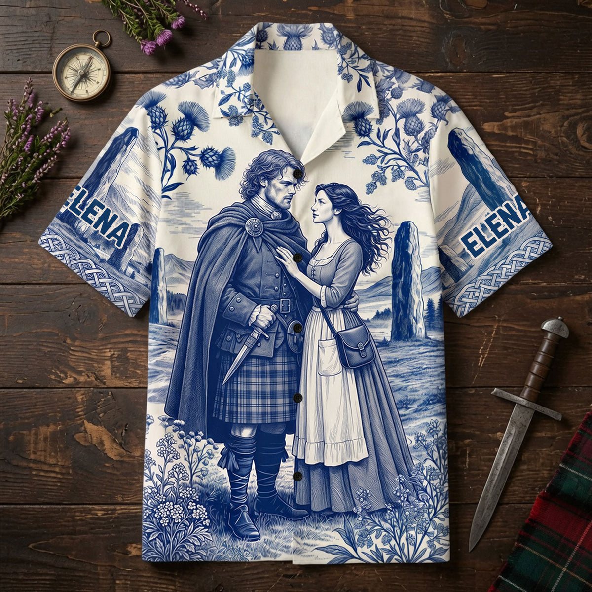 Fantasy Time Traveler Hawaiian Shirt - Personalized Gifts 02huti030726-Homacus