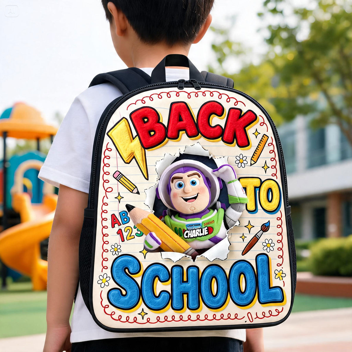 Playful Friends Backpack - Personalized Gifts For Kids School Bag 01pati250626-Homacus