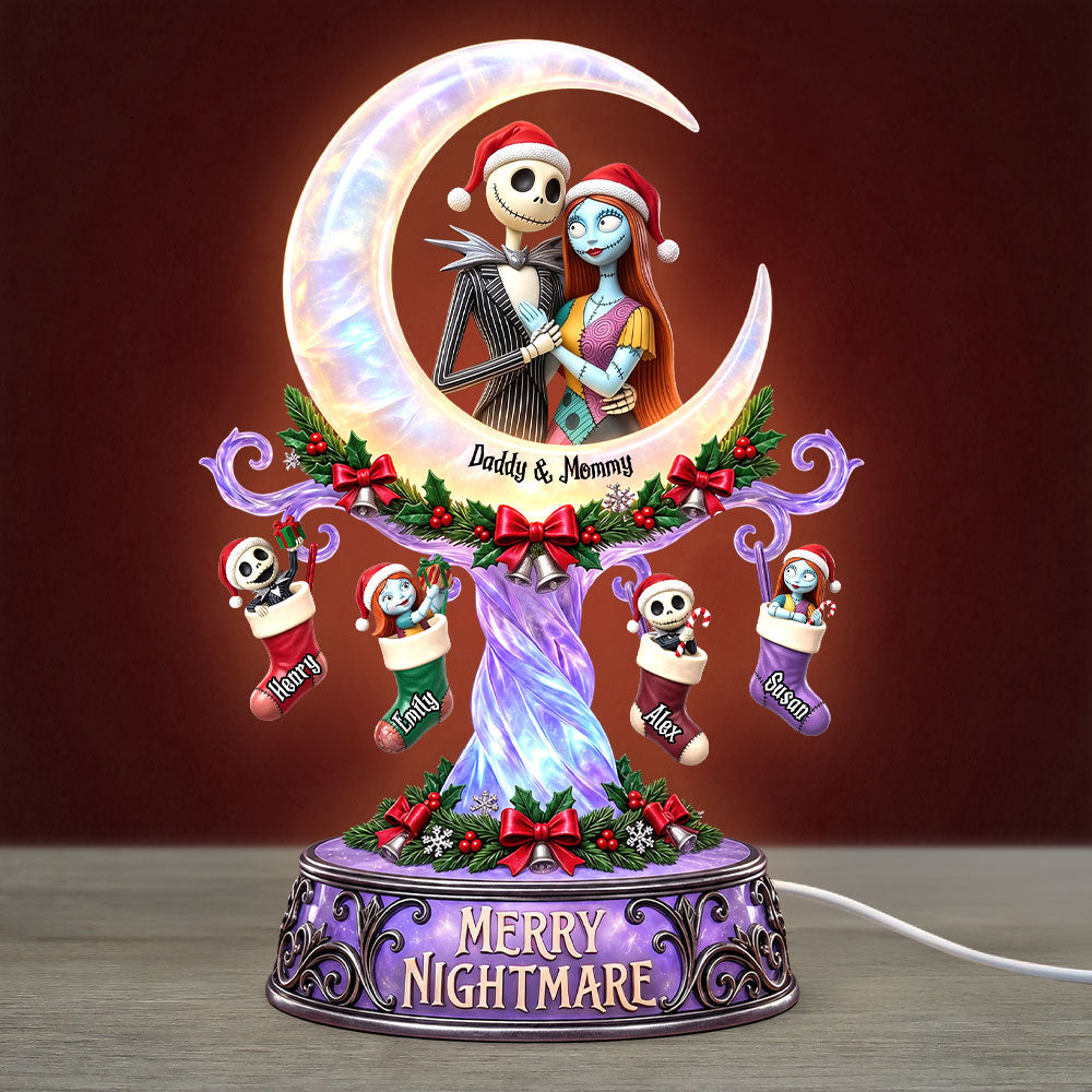 Spooky Family Acrylic Light Box - Personalized Christmas Gifts For Family 04tyti241026-Homacus