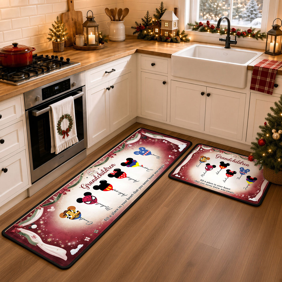 Colorful Balloon Family Runner Rug - Personalized Gifts For Family 04nati230926