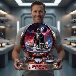 Best Dad In The Cosmic Acrylic Plaque - Personalized Gifts For Dad 05tyti230526-Homacus