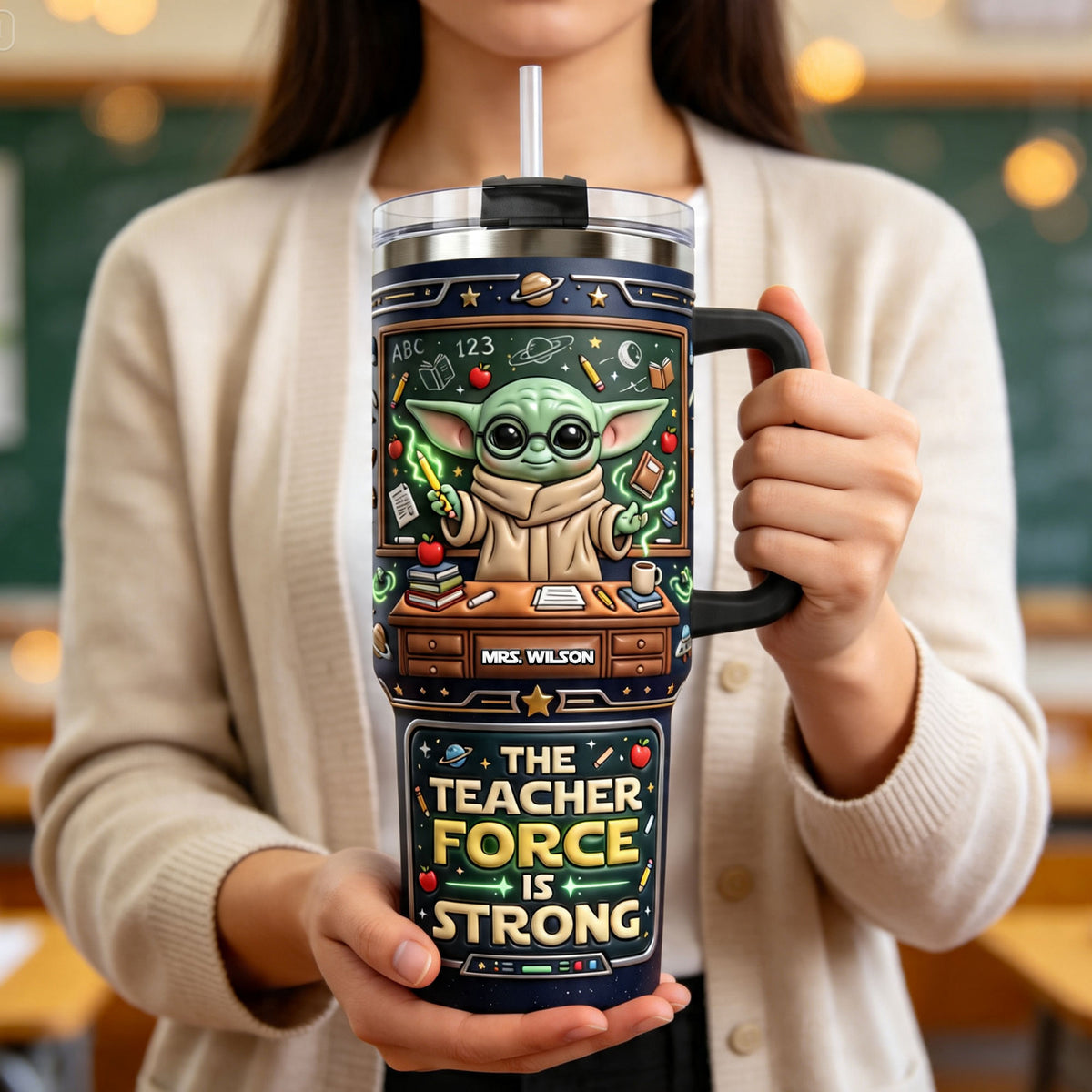 Galactic Teacher Tumbler Handle - Personalized Appreciation Gift 04TYTI230726
