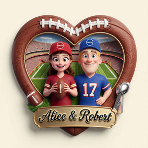 Love On The Field Fridge Magnet - Personalized Gifts For Couples 05huti140726