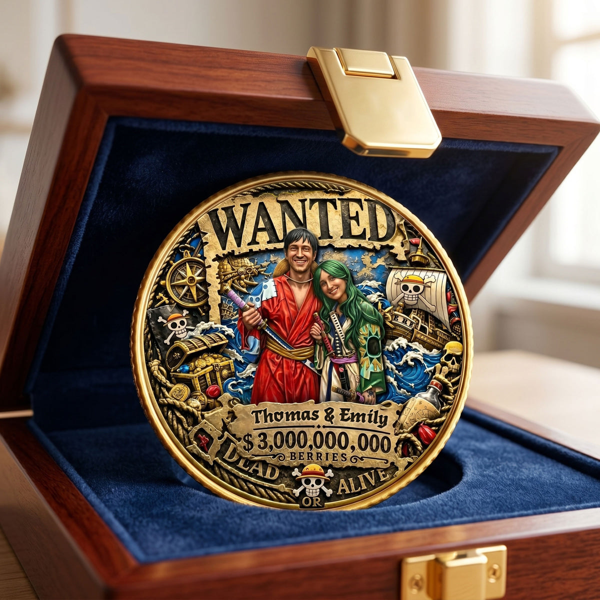 Adventure Legend Metal Coin – Custom Photo For Couple 03toti120626-Homacus