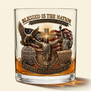 Nation Under God Glass - Personalized Gifts For Patriotic 03pati160626