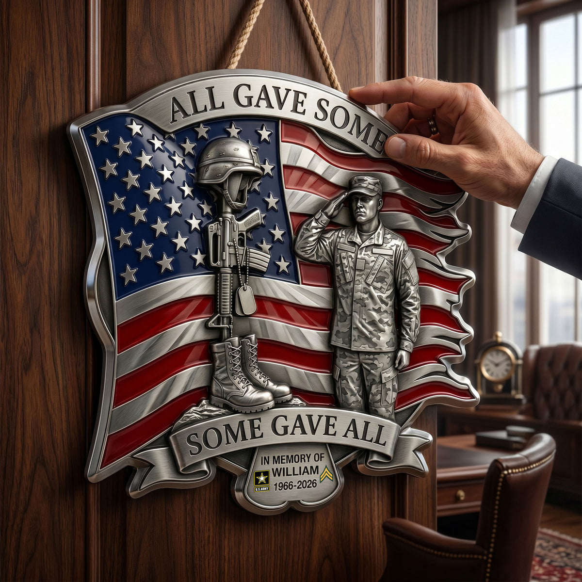 Fallen Hero Memorial Metal Sign - Personalized Gifts For Remembrance 02HATA240626-Homacus