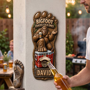 Bigfoot Wall Hanging Bottle Opener - Personalized Gifts 02hati210726-Homacus