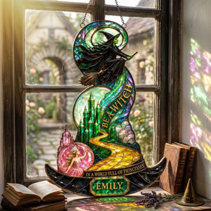Whimsical Friendship Suncatcher - Personalized Gifts For Fans Suncatcher Ornament 04HATI280726