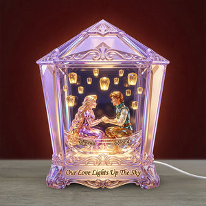 Forever Love In Fantastical World Light Box - Personalized Christmas Gifts For Couples 06nati211026-Homacus