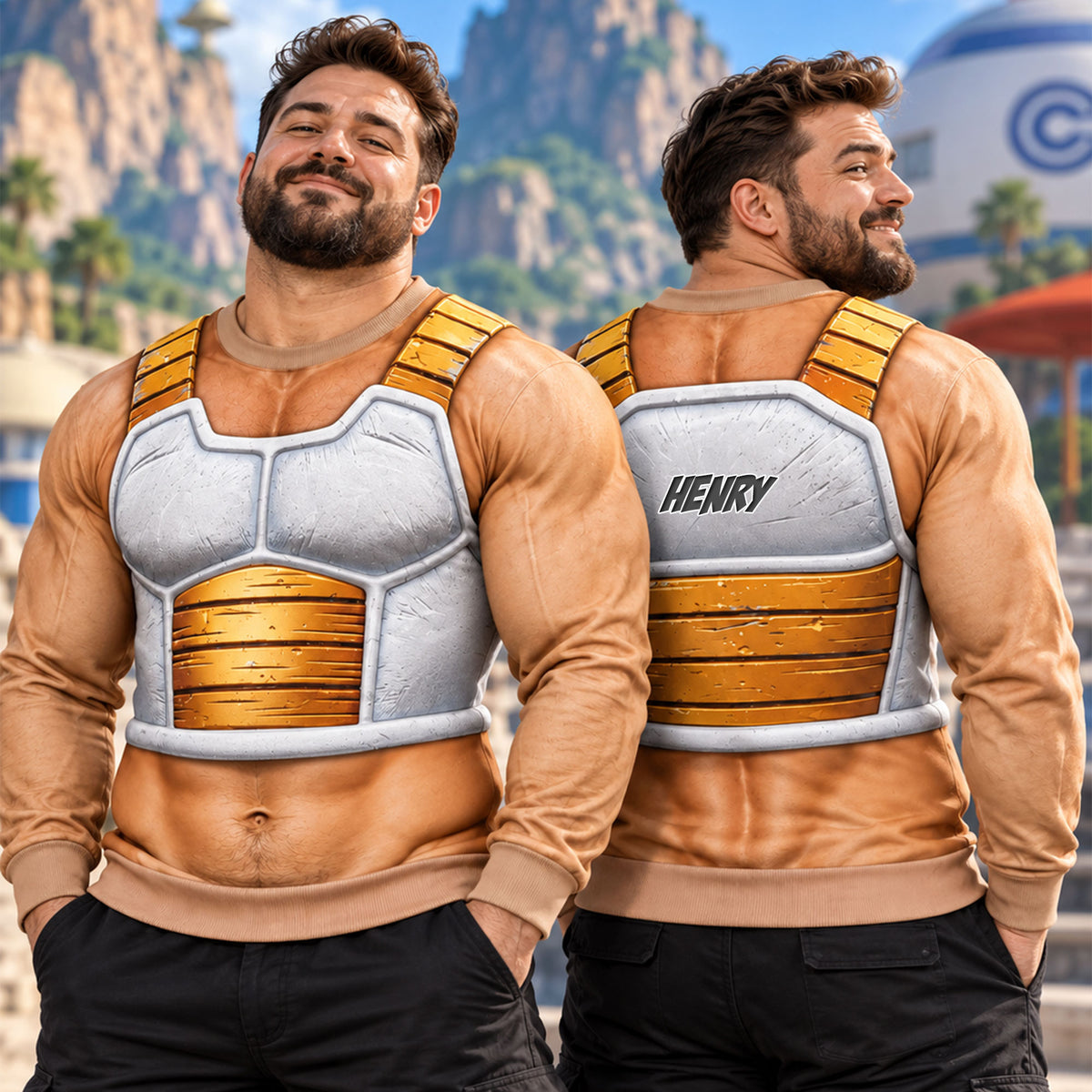 Funny Cosmic Power Muscle Shirt - Personalized Christmas Gifts For Him 03huti231026-Homacus