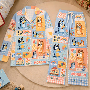 Puppy Cozy Pajamas Set - Personalized Gifts 01pati250826