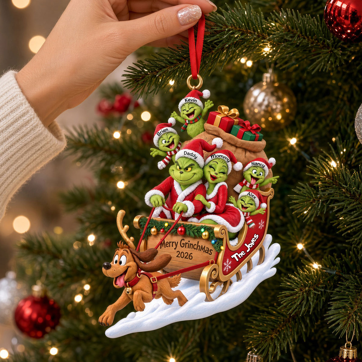 Christmas Take Over Ride Acrylic Ornament - Personalized Christmas Gifts For Family 03qhti101026-Homacus