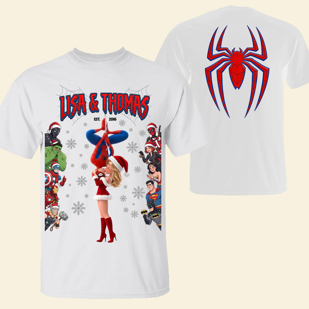 Heroic Romance Holiday Shirt - Personalized Gifts For Couple 04HUTI290826